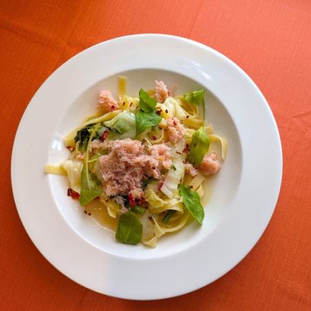 ◆ズワイガニと野菜の辛口塩味