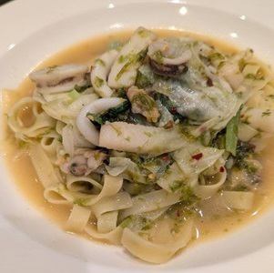 ◆浜名湖産生のりとあさり、イカのペペロンチーノ(辛口風味)