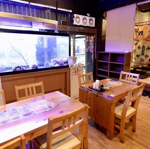 3名様～７名様で利用可能なテーブル席