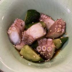 島ダコぶつ切りポン酢和え