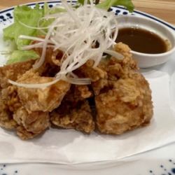 若鶏の唐揚げ ねぎ酢醤油添え