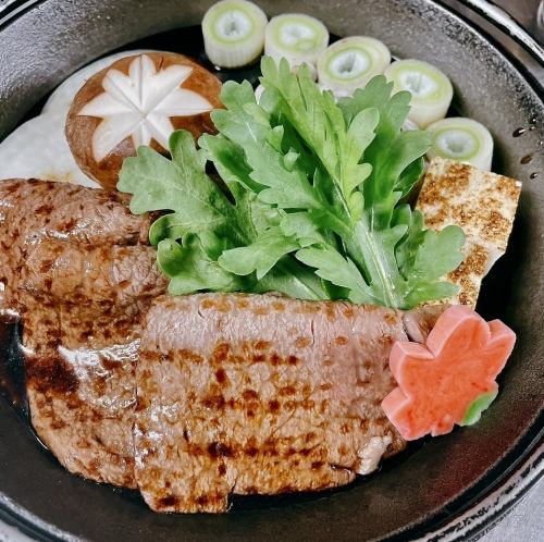 名産飛騨牛　嘉焼《すき焼》定食　　　　　　　　　　　　極上ロース肉　100g