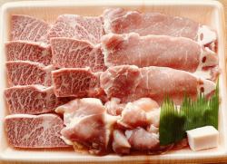 1.一鉄特製　国産牛焼肉セット　２~３人前　500g  自家製タレ付　　《1日前の予約制》