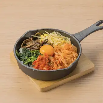Iron plate bibimbap