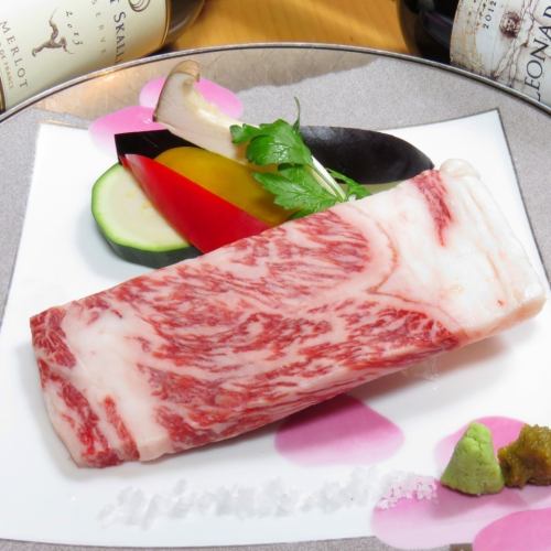 [Japanese beef] Japanese black beef steak