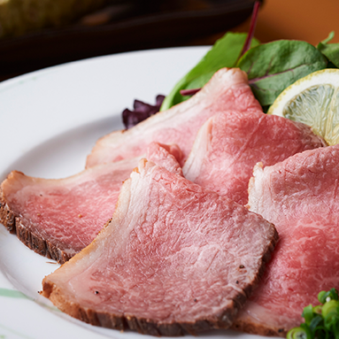 Our special low-temperature roast beef is our specialty!