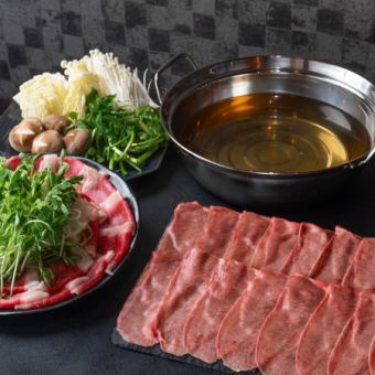 Tongue shabu-shabu x yakiniku [2 hours all-you-can-drink included] 13 dishes of beef tongue shabu-shabu and luxurious yakiniku that can only be enjoyed here for 8,800 yen