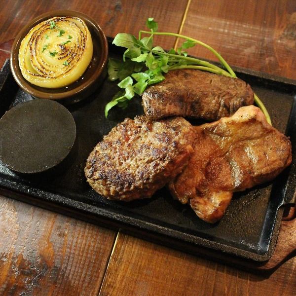 「いろんな種類のお肉を食べたい...」そんな欲張りさんにはコンボがおすすめ♪選べる2つの肉料理！