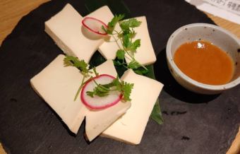 Pickled cream cheese in miso