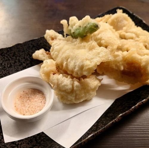 Dried squid tempura