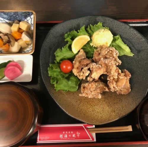 Echigo-no-style special fried chicken set meal