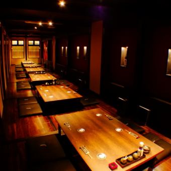 Up to 34 people in a completely private banquet are OK! All-you-can-drink courses are also available! Early and late hours are relatively vacant.