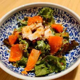 サーモンと真ダコのカルパッチョ