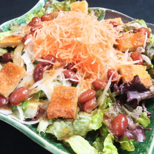 金時豆とフィッシュカツの徳島県民グルメサラダ