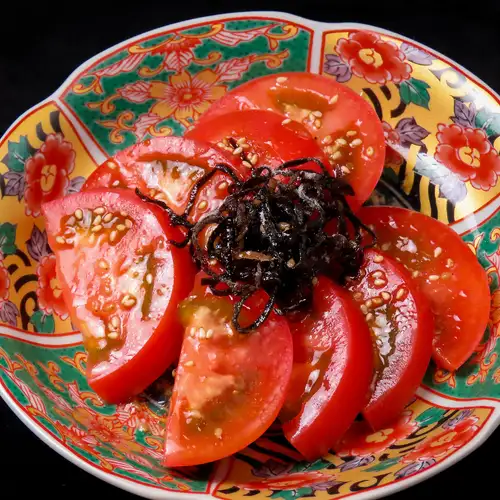 やみつき塩昆布トマト