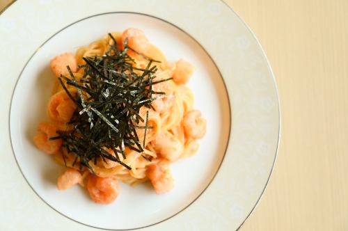 海老・イカ・明太子クリームスパゲッティー
