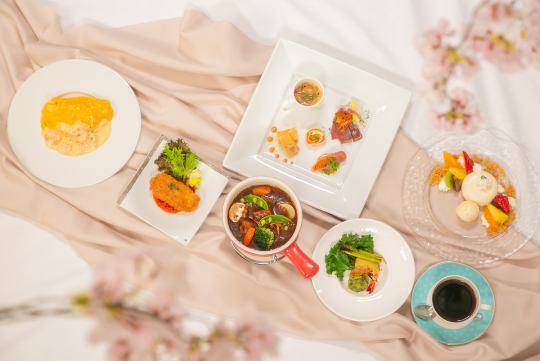 春の味覚ディナーコース「ルミエール」完全予約制　3/1（日）5/31（日）