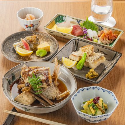 【要予約】刺身や焼魚からデザートまで～全8品～おまかせコース11000円(税込)