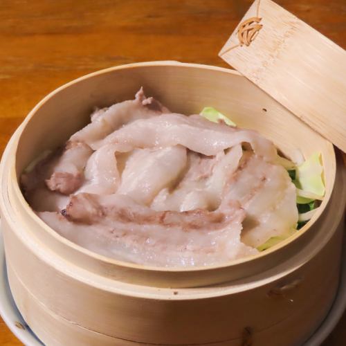 豚バラ肉と野菜のせいろ蒸し