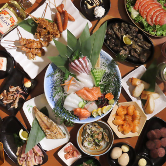 【和みコース】刺身盛り×宮崎県産鶏もも炭火焼×せいろ蒸し☆3H全130種食べ飲み放題