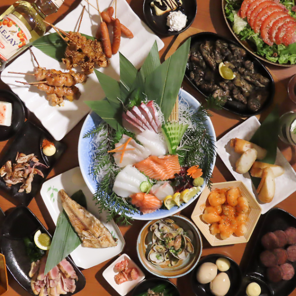 【お手軽!宴会コース】刺盛+フード60種×ドリンク150種★2時間5000円<食飲放題/全日>★