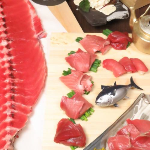 Popular tuna sushi course