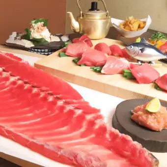 【金枪鱼乐园套餐】4000日元（含税）+ 1500日元畅饮
