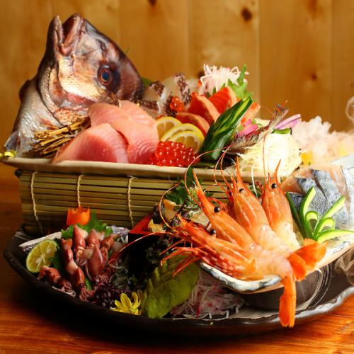 Directly from the Sea of Japan fishing port Today's sashimi 3 types