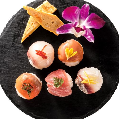 Fresh fish temari sushi
