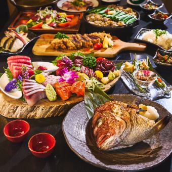 赤坂の馬に魚にが誇る、季節を味わう9品「弥生」5900円/3h飲み放題付7000円
