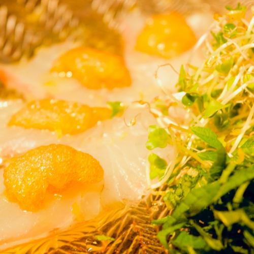 鮮魚の淡雪カルパッチョ