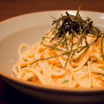 明太子のクリームパスタ