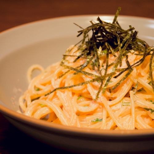 明太子のクリームパスタ