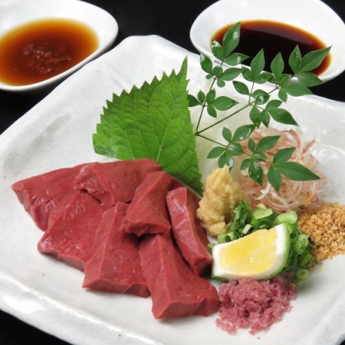 Wagyu beef heart sashimi
