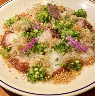 章魚薄片配特製芝麻油