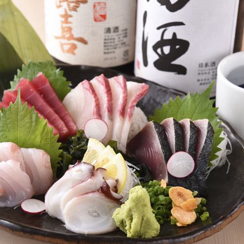 Assorted sashimi for 1 serving