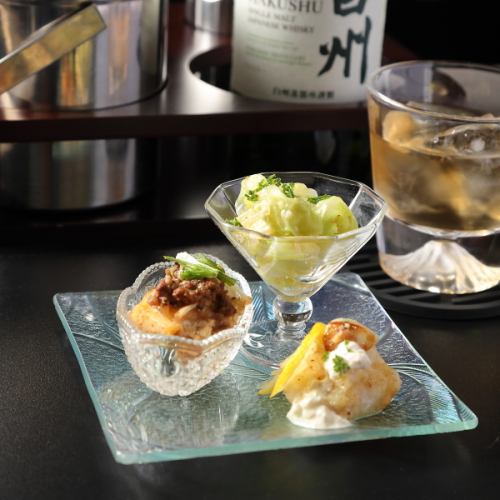 割物・お通し・炭酸・氷