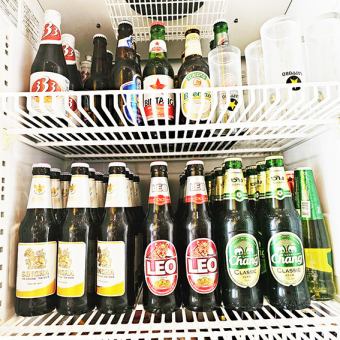 【プレミアム飲み放題】タイビールもサッポロ黒ラベル生ビールも50種のドリンクも飲み放題！