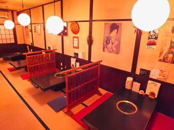 It can be used for various banquets as it can be made into a private room with a tatami room partition that can accommodate up to 24 people ♪ Up to 38 people can be accommodated if the next tatami room is included!