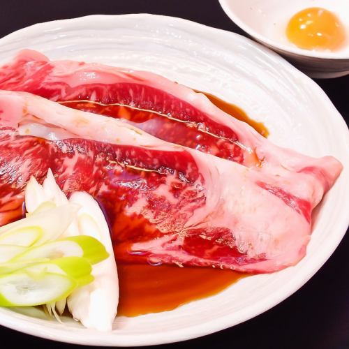 Japanese black beef sirloin sukiyaki style