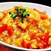Shrimp and Tomato Ankake Fried Rice