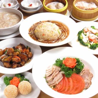 [New course!!] 9 dishes including xiao long bao, shark fin fried rice, Peking duck, etc. ☆★ Authentic Chinese hospitality course 3,480 yen!!