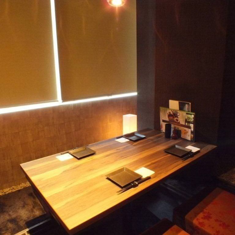 A Japanese space private room with a calm atmosphere is also recommended for joint parties ◎
