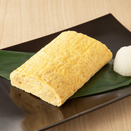Specially made rolled egg with dashi flavor