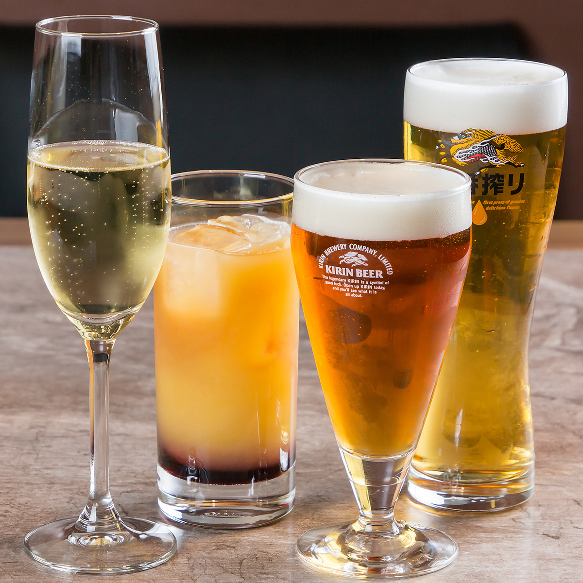 ランチと一緒にクラフトビールを楽しめます。