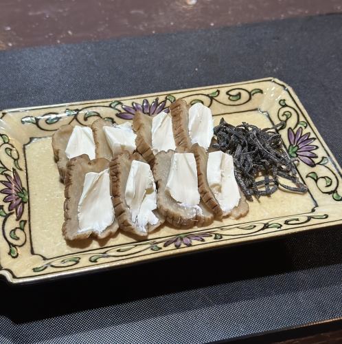 いぶりがっこクリームチーズ/塩ヨーグルトのオリーブオイルかけ