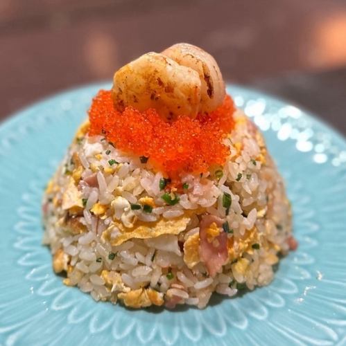 とびこと海老のチャーハン