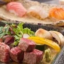 お勧め♪♪【富士コース（１５０００円）】《近代鮨＋信州りんご和牛＋斬新和食》※事前予約