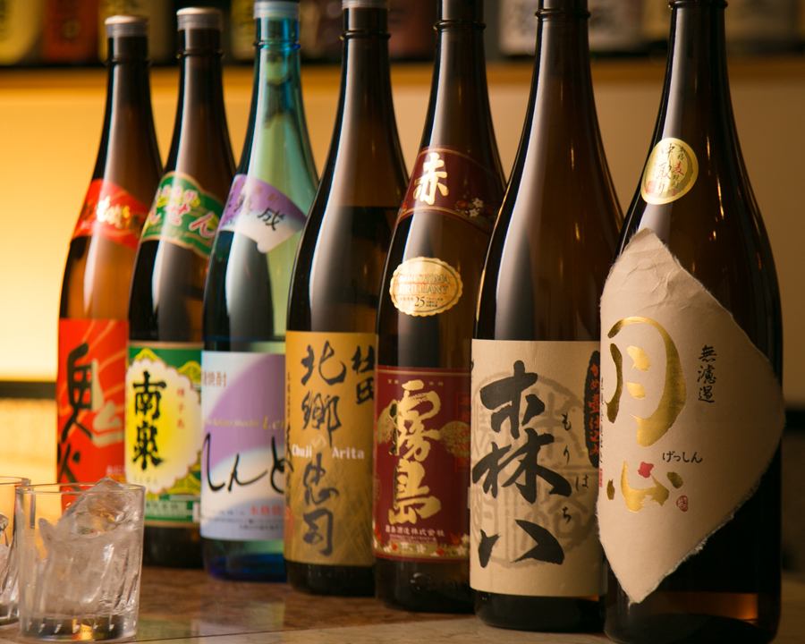 We stock stock brands and shochu.