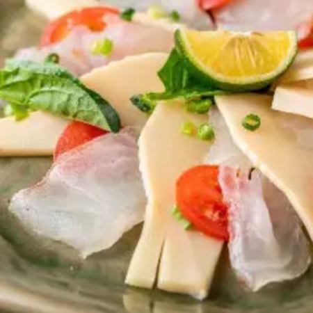 充滿春天風味的鯛魚套餐（8道菜+120分鐘無限暢飲）6,500日圓（含稅）